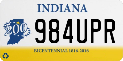 IN license plate 984UPR