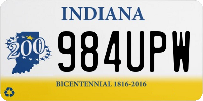 IN license plate 984UPW