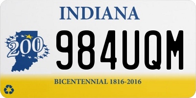 IN license plate 984UQM