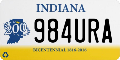 IN license plate 984URA