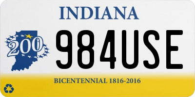 IN license plate 984USE