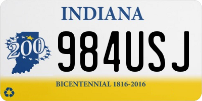 IN license plate 984USJ