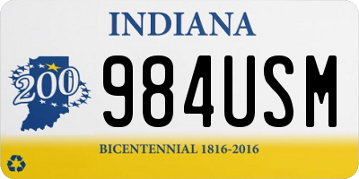 IN license plate 984USM