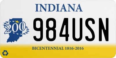 IN license plate 984USN