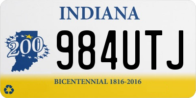 IN license plate 984UTJ