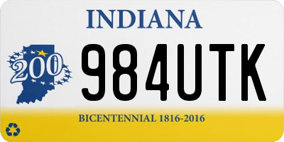 IN license plate 984UTK