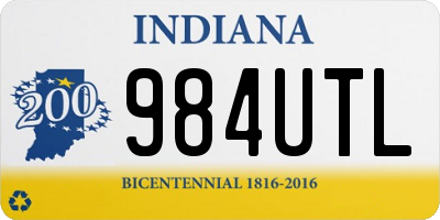 IN license plate 984UTL