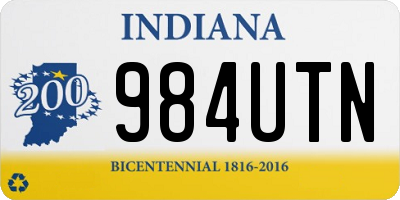 IN license plate 984UTN