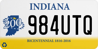 IN license plate 984UTQ