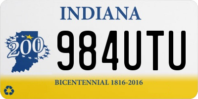 IN license plate 984UTU