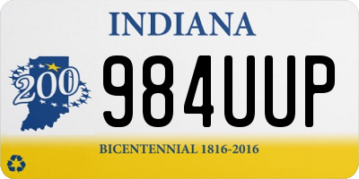 IN license plate 984UUP