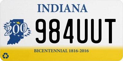 IN license plate 984UUT