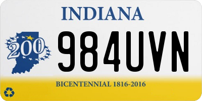 IN license plate 984UVN