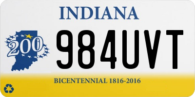 IN license plate 984UVT