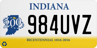 IN license plate 984UVZ