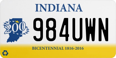 IN license plate 984UWN