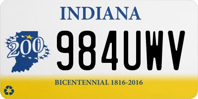 IN license plate 984UWV