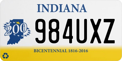 IN license plate 984UXZ