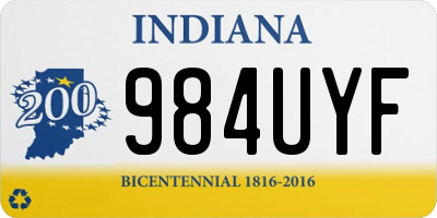 IN license plate 984UYF