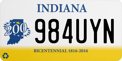 IN license plate 984UYN