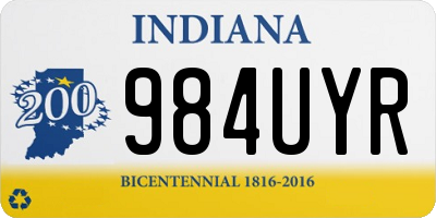 IN license plate 984UYR