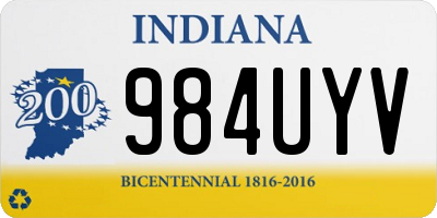 IN license plate 984UYV