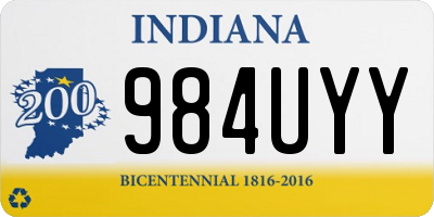 IN license plate 984UYY