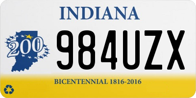 IN license plate 984UZX