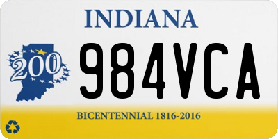 IN license plate 984VCA