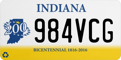 IN license plate 984VCG