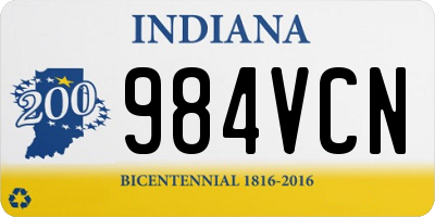 IN license plate 984VCN