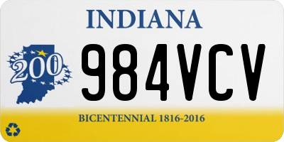 IN license plate 984VCV