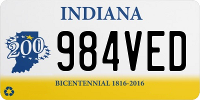 IN license plate 984VED