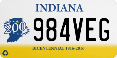 IN license plate 984VEG