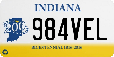 IN license plate 984VEL
