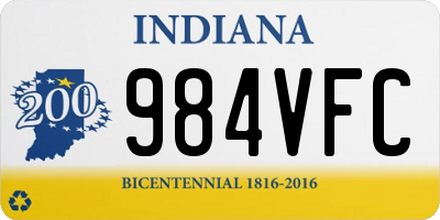 IN license plate 984VFC