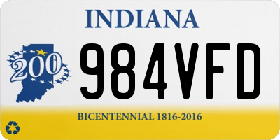 IN license plate 984VFD