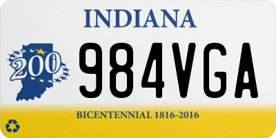 IN license plate 984VGA