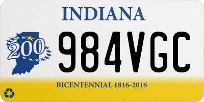 IN license plate 984VGC