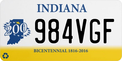 IN license plate 984VGF