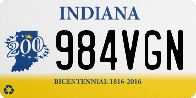 IN license plate 984VGN