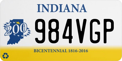 IN license plate 984VGP