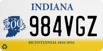 IN license plate 984VGZ