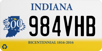 IN license plate 984VHB