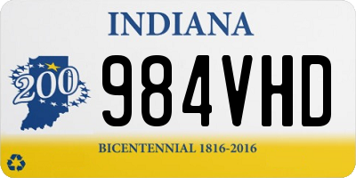 IN license plate 984VHD