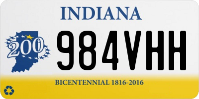 IN license plate 984VHH