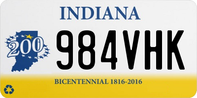 IN license plate 984VHK