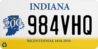 IN license plate 984VHQ