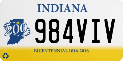 IN license plate 984VIV