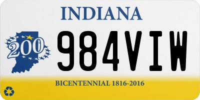 IN license plate 984VIW